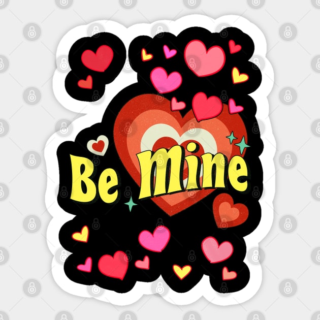 Be my valentine, valentine gift. Sticker by LollysLane